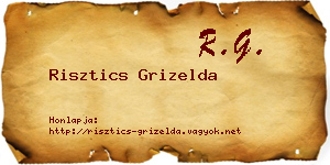 Risztics Grizelda névjegykártya